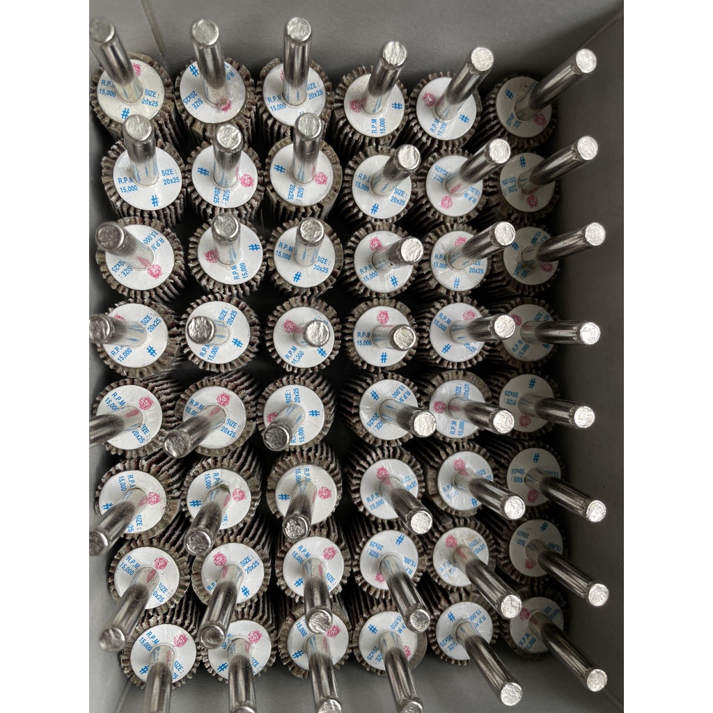 Nhám carem - Nhám xếp trụ - Nhám chuôi 40x25x6mm #60,#80