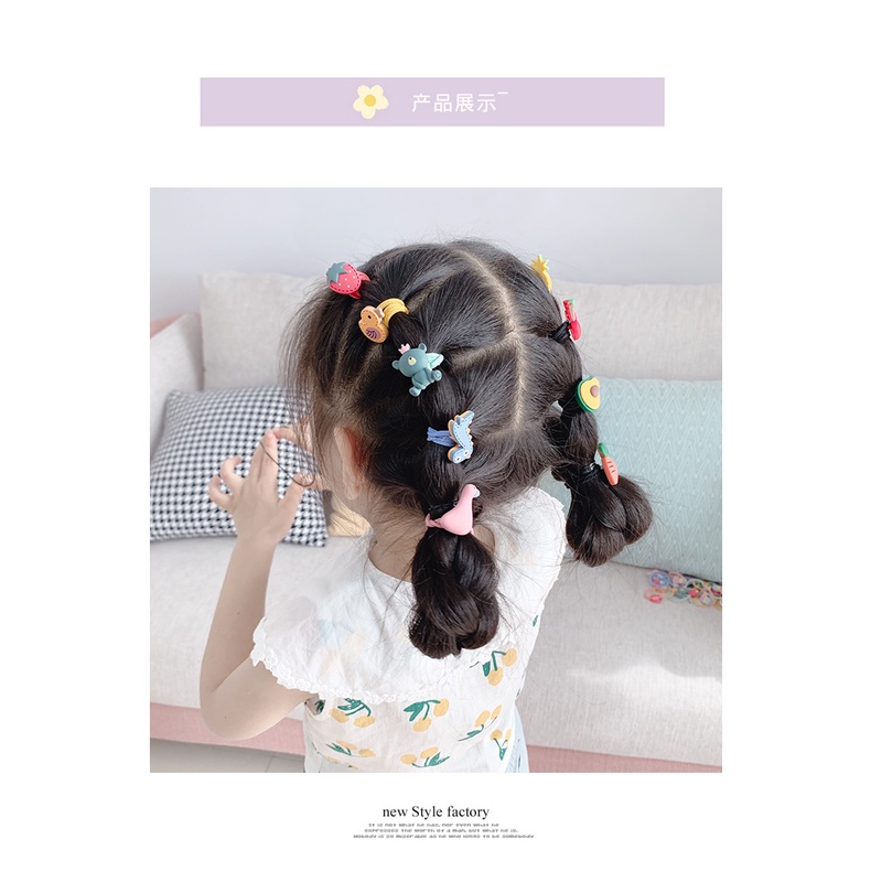 Hộp 30 Dây Buộc Tóc Bé Gái Siu Cute
