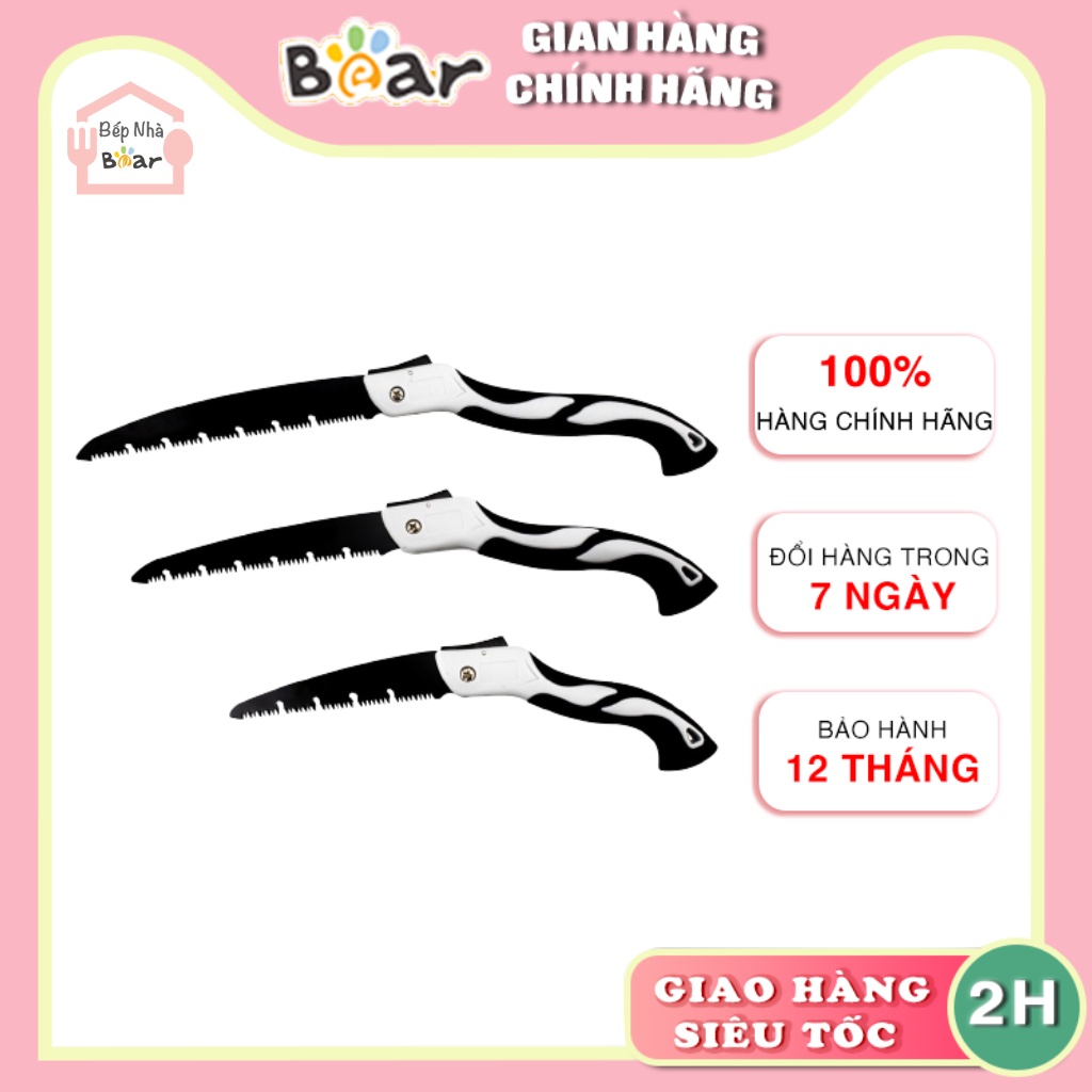 Cưa cầm tay gấp gọn cầm tay mini cưa cây cưa gỗ cưa xếp lưỡi thép hợp kim SK5 Nhật Bản BẾP NHÀ BEAR
