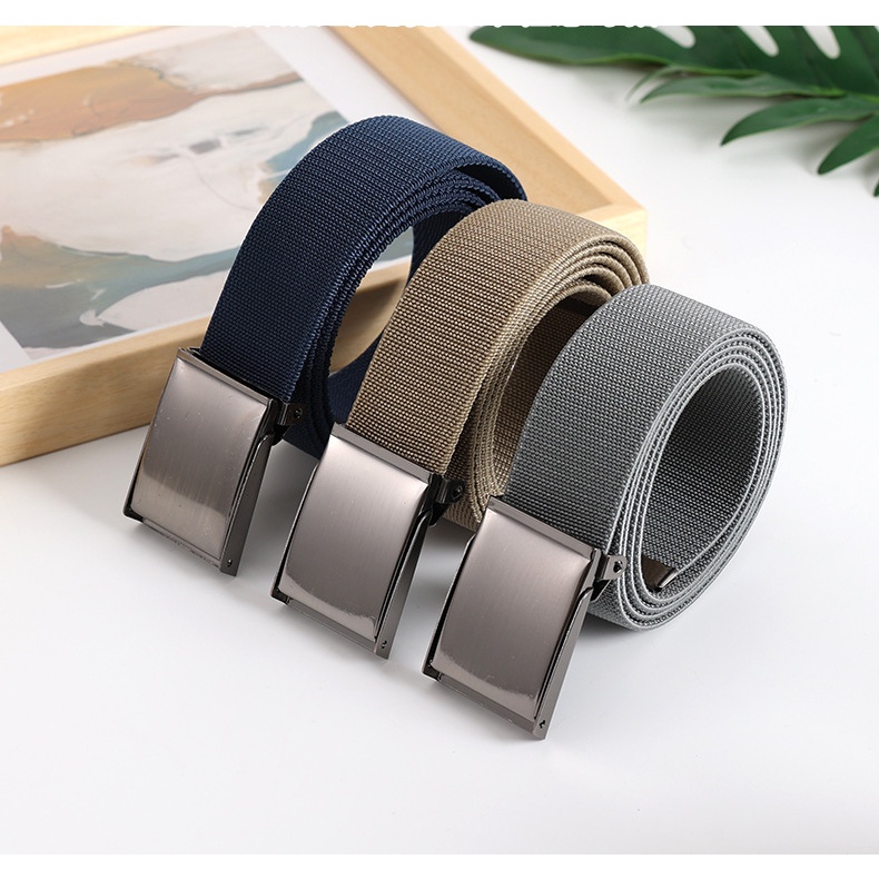 Mới Thắt Lưng Vải canvas Thoáng Khí Thời Trang Cho Nam Nữ