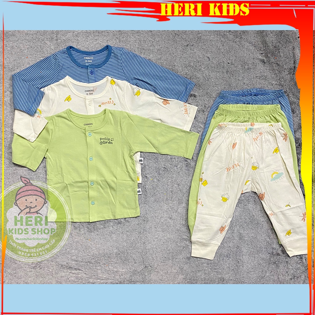 Bộ dài tay cúc giữa thu đông CHANGG