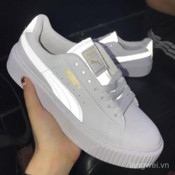 [Xả Kho] Giày pumas màu trắng phản quang hàng 1:1 hot 2021 | BigBuy360 - bigbuy360.vn