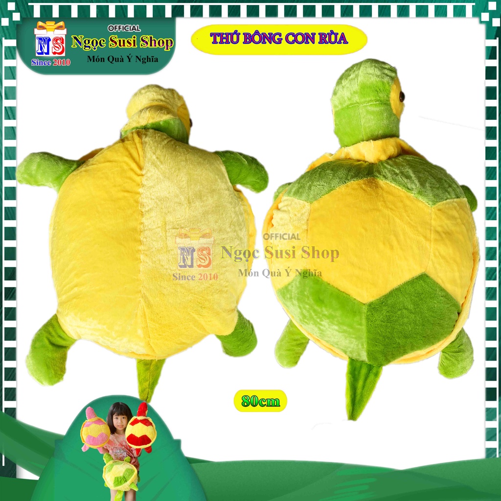 GẤU BÔNG CON RÙA SIÊU TO KHỔNG LỒ CHO BÉ YÊU - THÚ NHỒI BÔNG CON RÙA