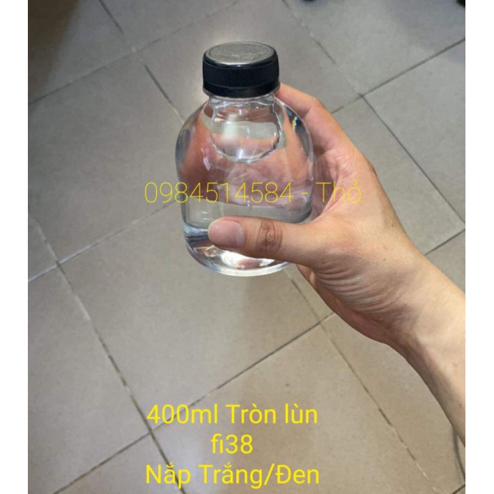 (Mặp lùn)Chai nhựa 400ml cổ rộng fi38 nặng 23gr | WebRaoVat - webraovat.net.vn