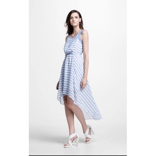 Đầm hiệu Vero moda sọc xanh dáng đuôi tôm