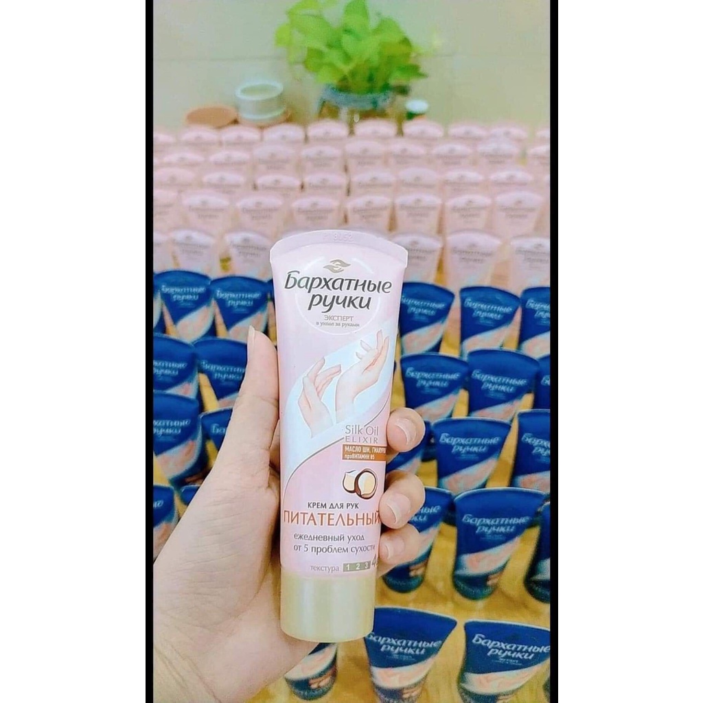 Kem Dưỡng Da Tay Silky Hands Nga  tuýp 80ml dưỡng ẩm và chăm sóc da tay