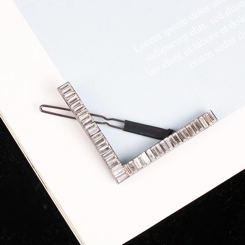 Kẹp Tóc Kim Loại Hình Khối Lập Phương Trang Trí Đám Cưới|Trâm Cài Tóc Đính Đá Sang Trọng Cho Nữ