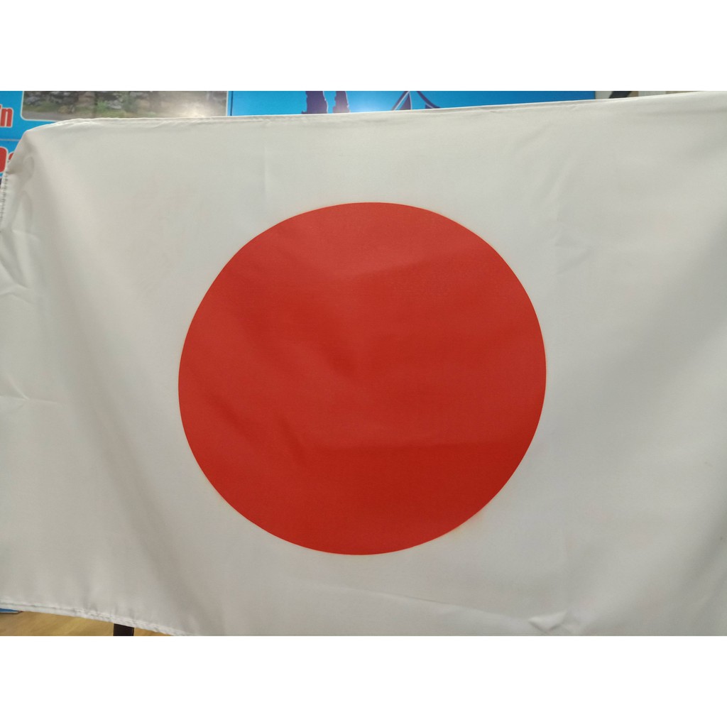 Cờ Nhật Bản, cờ quốc kỳ Japan in kỹ thuật số chất lượng cao - Kích thước 60 x 90cm