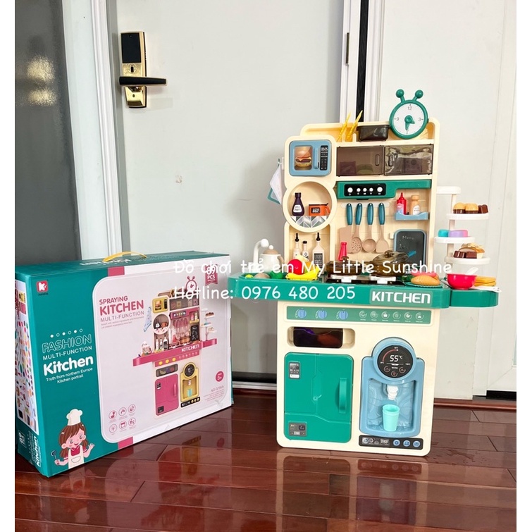 Đồ chơi nấu ăn kệ bếp 89 pcs mẫu 2022