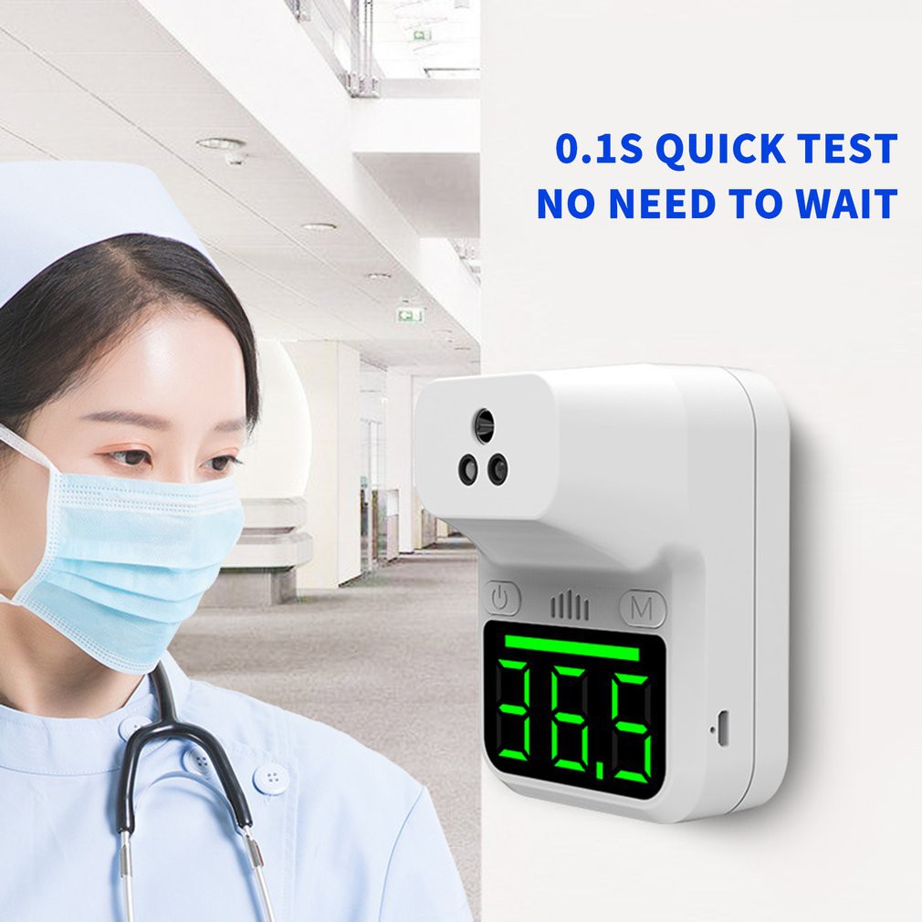 [Giá cực thấp] K3 + hồng ngoại nhiệt kế / độ chính xác đo nhiệt độ / nhiệt kế treo tường / phù hợp cho việc mua sắm trung tâm, trường học