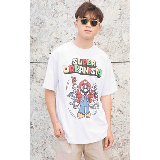 Urbanista áo thun unisex CARTOON MARIO