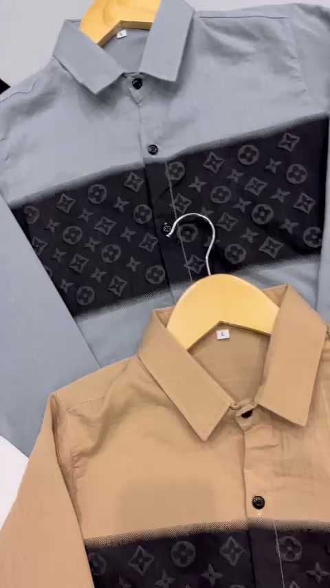 Áo sơ mi nam tay dài chất đũi mềm mịn in họa tiết 2 màu trắng đen mẫu mới cao cấp-AHFASION | BigBuy360 - bigbuy360.vn