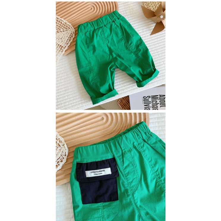 [Babycat Hàng Có Sẵn Quần Lửng Phong Cách Nhật Bản Hàn Quốc Thời Trang Mùa Hè Hàng Mới Dành Cho Bé Trai 2022