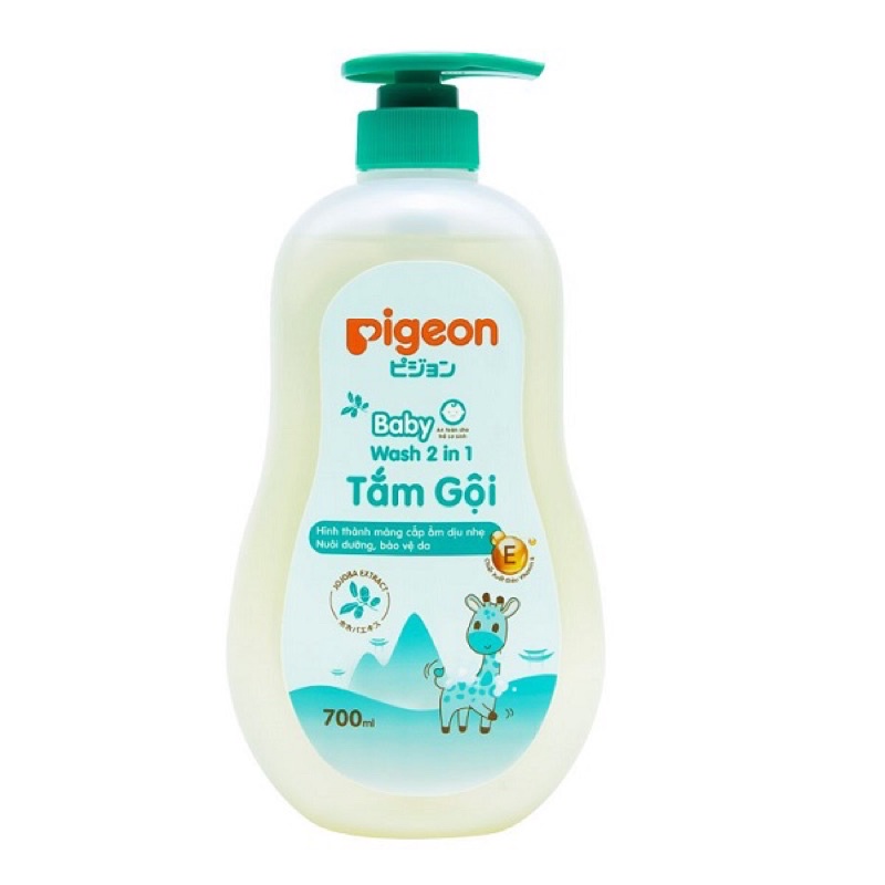 Tắm gội cho bé Pigeon chiết xuất Jojoba (700ml)