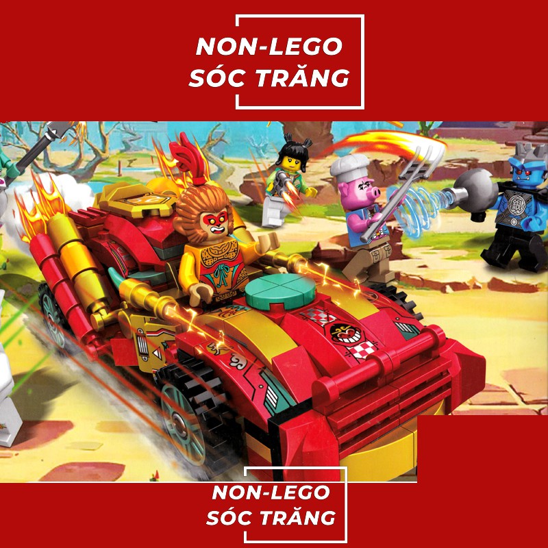 Đồ chơi lắp ráp Lego Tây Du Ký OBM 99651 Tề Thiên Đại Thánh Minifigures xếp hình Tôn Ngộ Không, Trư Bát Giới bộ 8 hộp