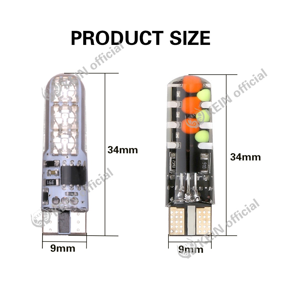 Đèn LED T10 RGB W5W 194 5050 SMD 12V COB RGBW Trang Trí Nội Thất Xe Hơi