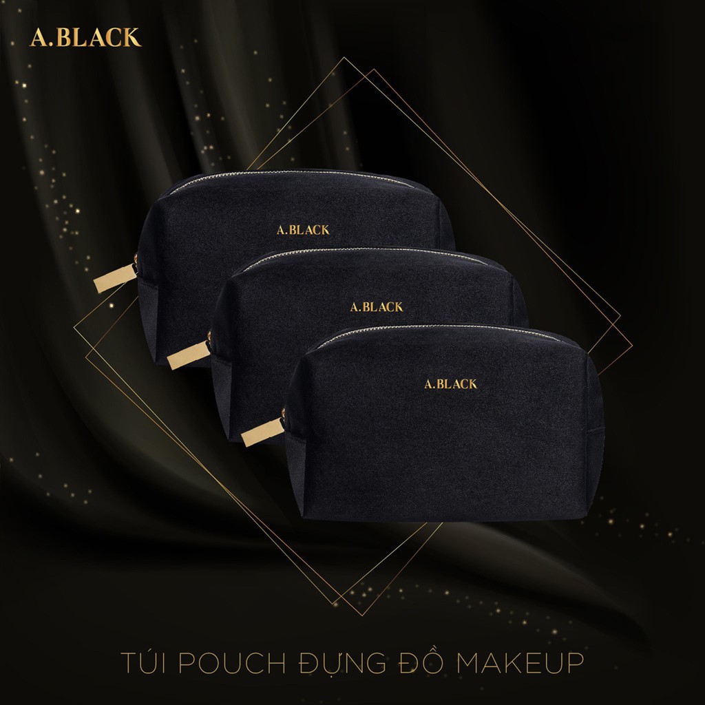 Túi Pouch Đựng Đồ Makeup A.BLACK