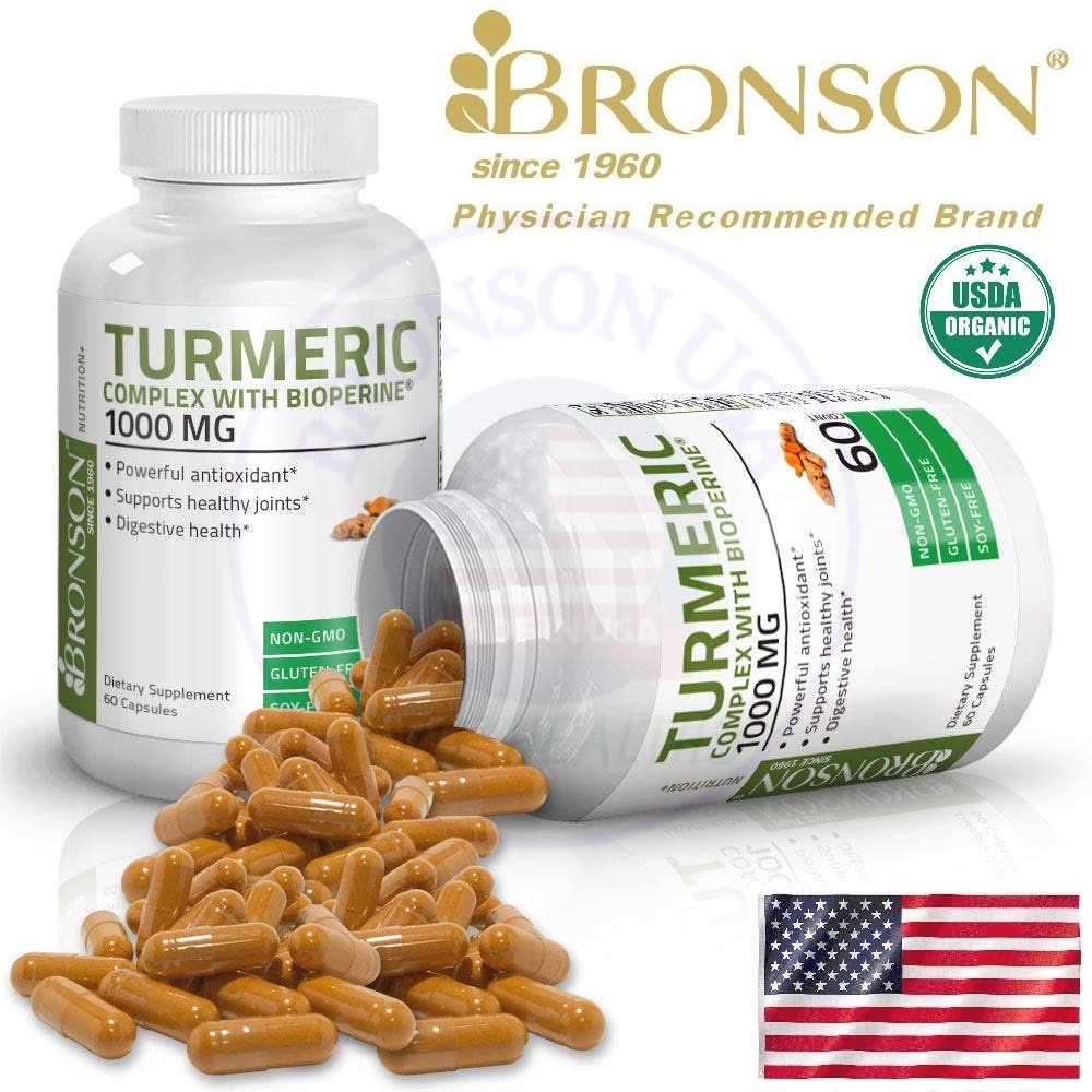 Organic Vitamin Turmeric Curcumin Extract - 60 viên Mỹ - Nano nghệ hỗ trợ viêm loét dạ dày, bổ xương khớp