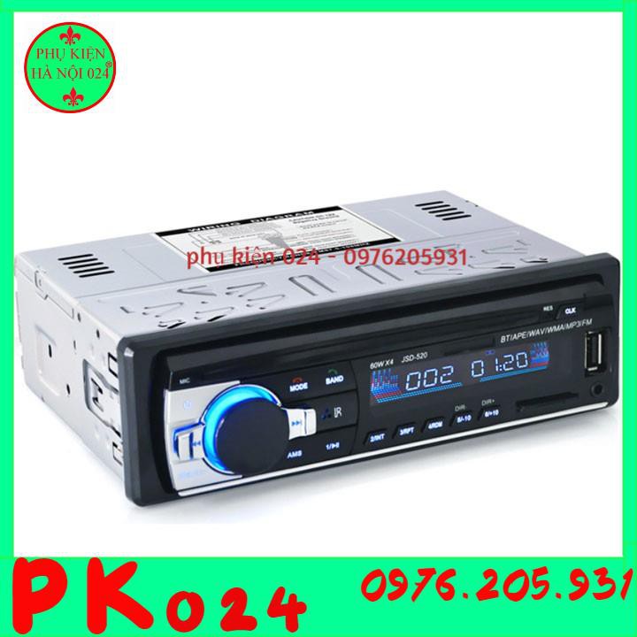 Máy Nghe Nhạc Bluetooth Xe Hơi Mp3 Kèm Đài Radio Rảnh Tay JSD-520