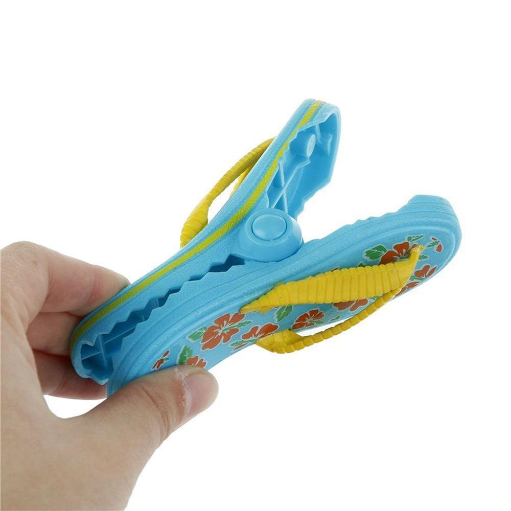 HARRIETT Kẹp Giữ Khăn Tắm Hình Dép Đi Biển Bằng Nhựa Dễ Thương