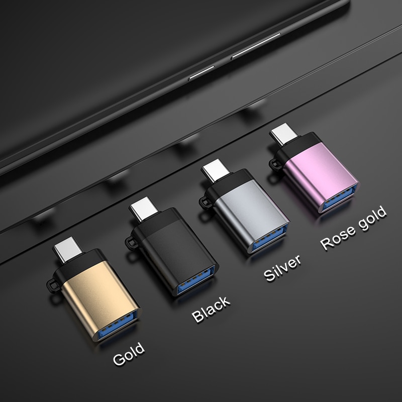 Cáp chuyển đổi LUSHUO USB C OTG Type C sang USB 3.0 Mini USB Type-C