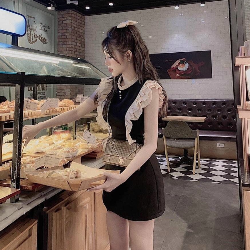 Đầm Xòe Cổ Tròn Phối Bèo Cánh Tiên, Sang Trọng Thanh Lịch Phù Hợp Đi Dự Tiệc Siêu Phẩm Thời Trang Nữ  - Winchois | BigBuy360 - bigbuy360.vn