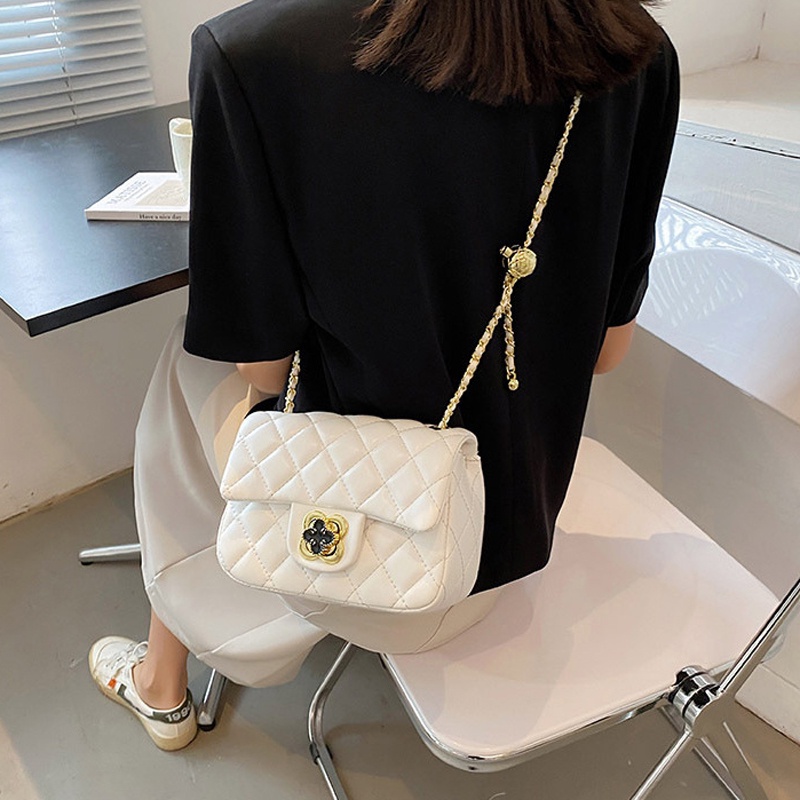 Túi Xách Đeo Chéo Đính Hạt Kim Cương Nhỏ Nhắn Xinh Xắn Dành Cho Nữ