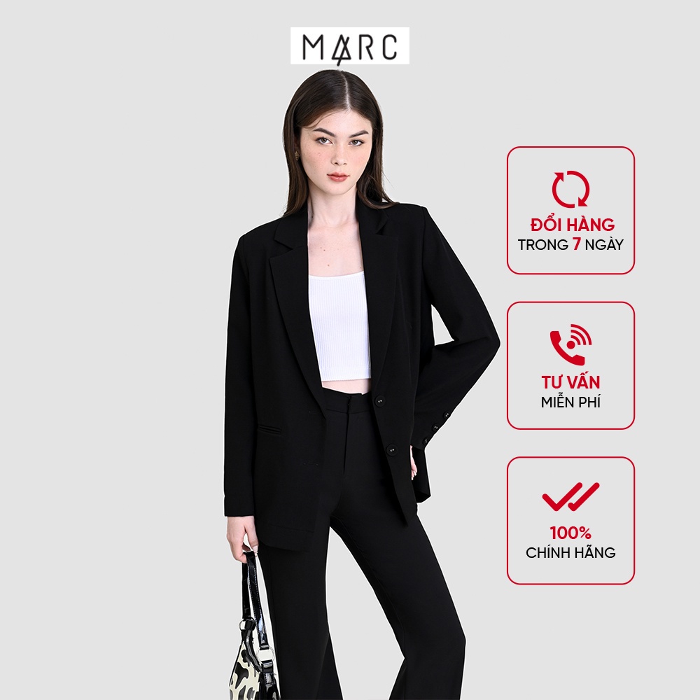 Áo blazer nữ MARC FASHION cơ bản form relaxed CBVH0825 | BigBuy360 - bigbuy360.vn
