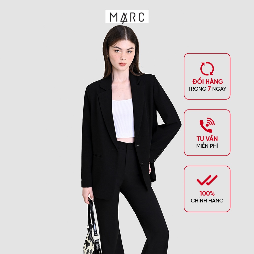 Áo blazer nữ MARC FASHION cơ bản form relaxed CBVH0825 | WebRaoVat - webraovat.net.vn