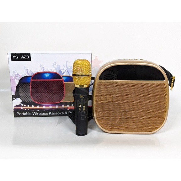 Loa karaoke bluetooth xách tay YS-A23, loa karaoke mini, micro không dây