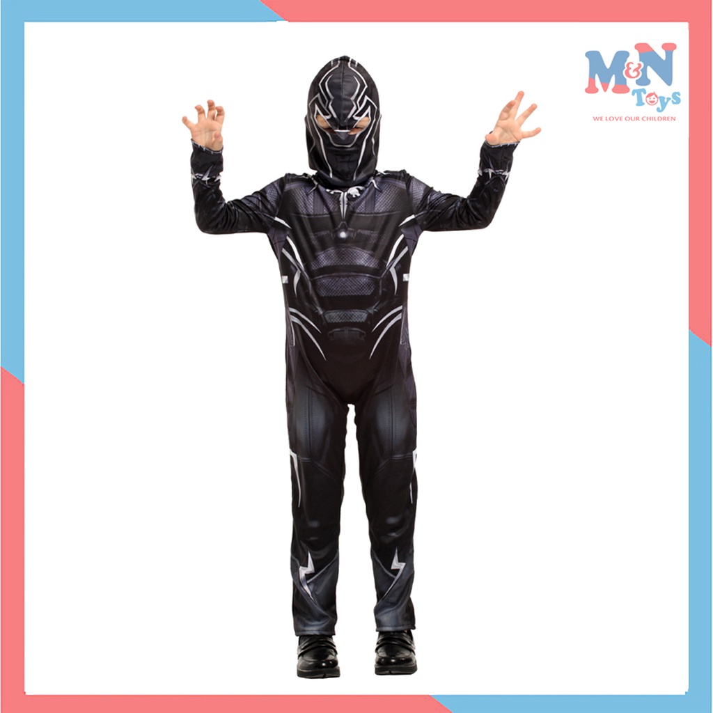 Bộ trang phục Chiến Binh Báo Đen cho bé trai Cosplay Trẻ em hóa trang Halloween B-0218