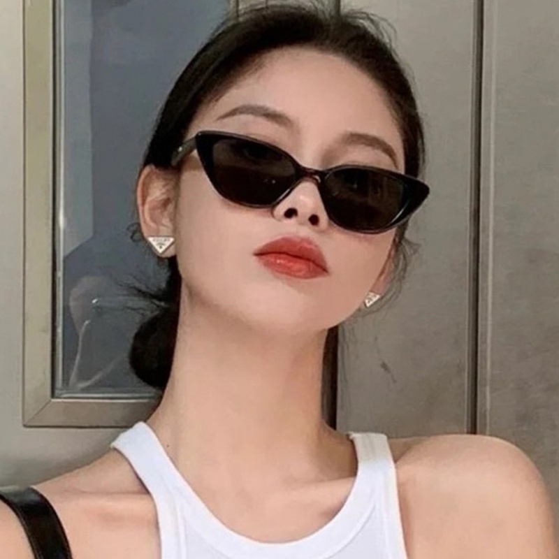 (AIMURUSI) COD Kính Mát Hình Mắt Mèo Chống Tia Uv Phong Cách Hàn Quốc Cho Nữ