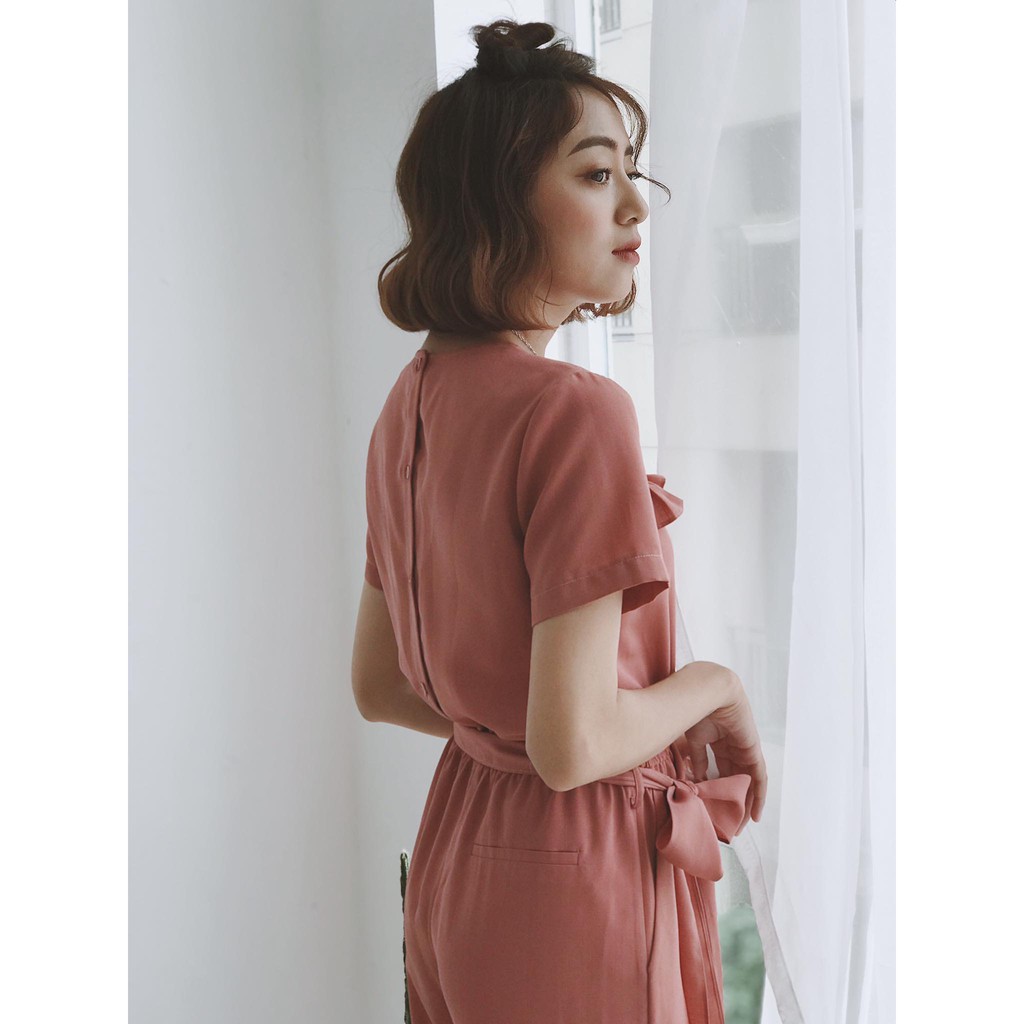 Bộ Jumpsuit Nữ MOMOCO Bèo Ngực M2028