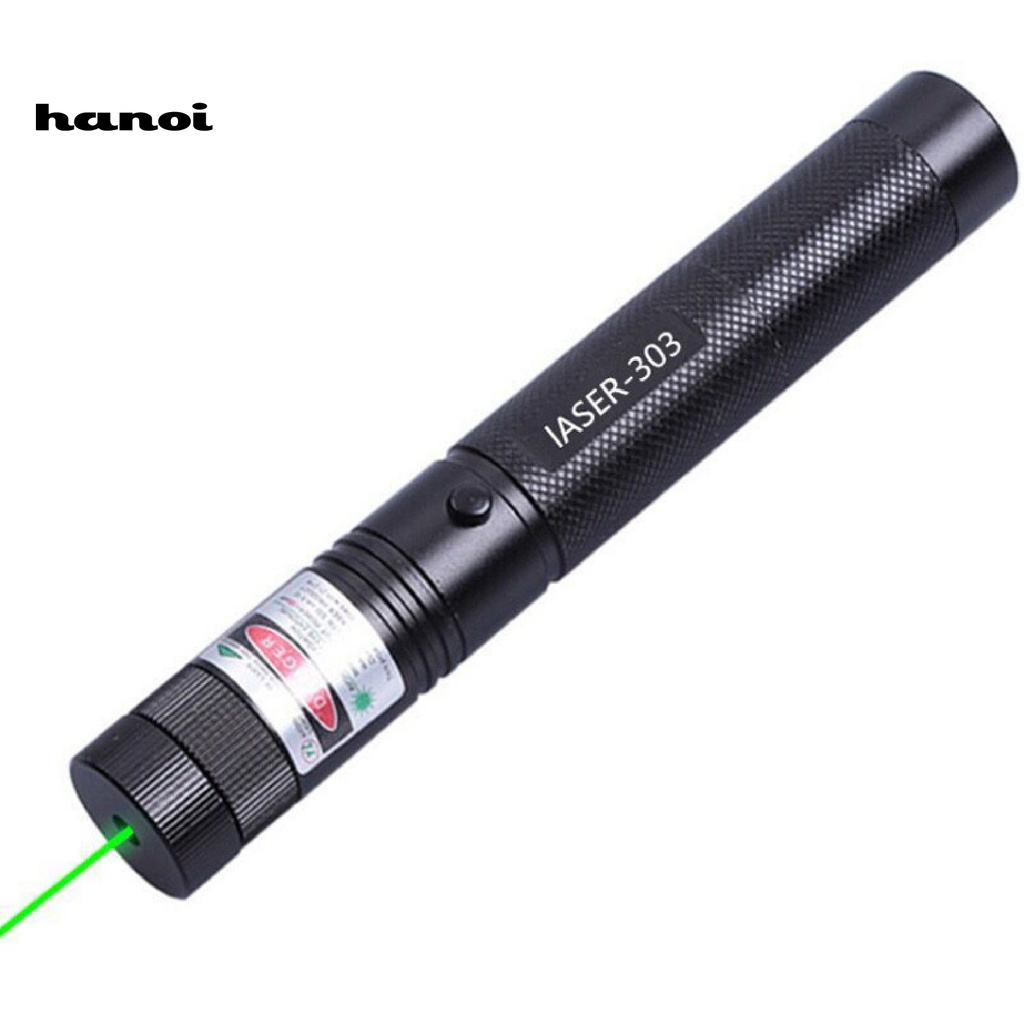 HW Đèn Pin Chiếu Tia Laser 303 Bằng Hợp Kim Nhôm Kèm Pin Tiện Dụng Cho Học Sinh / Hoạt Động Ngoài Trời