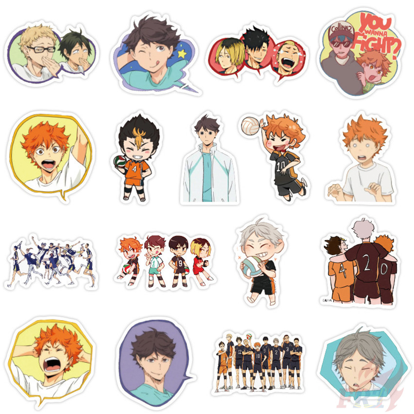 100Pcs/Set ❉ Haikyuu!! &amp; Demon Slayer - Hot POP Anime Mixed Stickers ❉ DIY Fashion Doodle Decals Stickers