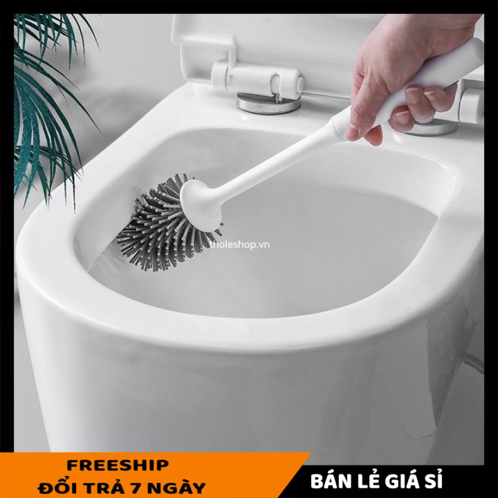 Cây chà toiletSALE ️Bộ chổi,cọ vệ sinh Ousuwo cao cấp treo tường 43x10.6cm 8205