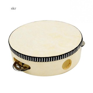 Trống lục lạc bằng gỗ cho bé