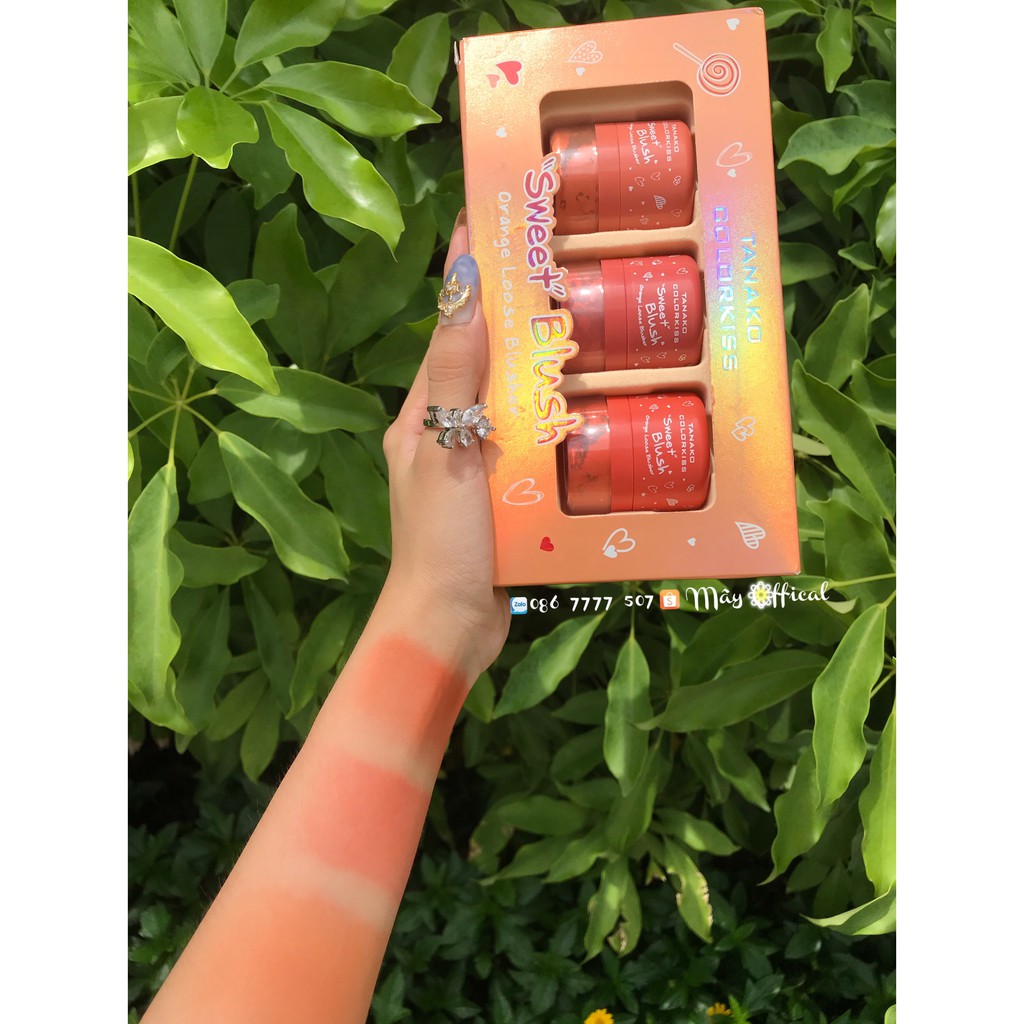 [ ẢNH THẬT ] Set 3 má hồng dạng bột Tanako Sweet Blush Organe Thái Lan | BigBuy360 - bigbuy360.vn