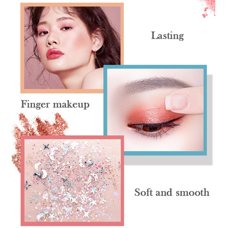 [Hàng mới về] Phấn mắt tông màu sáng lấp lánh cao trang điểm lâu trôi