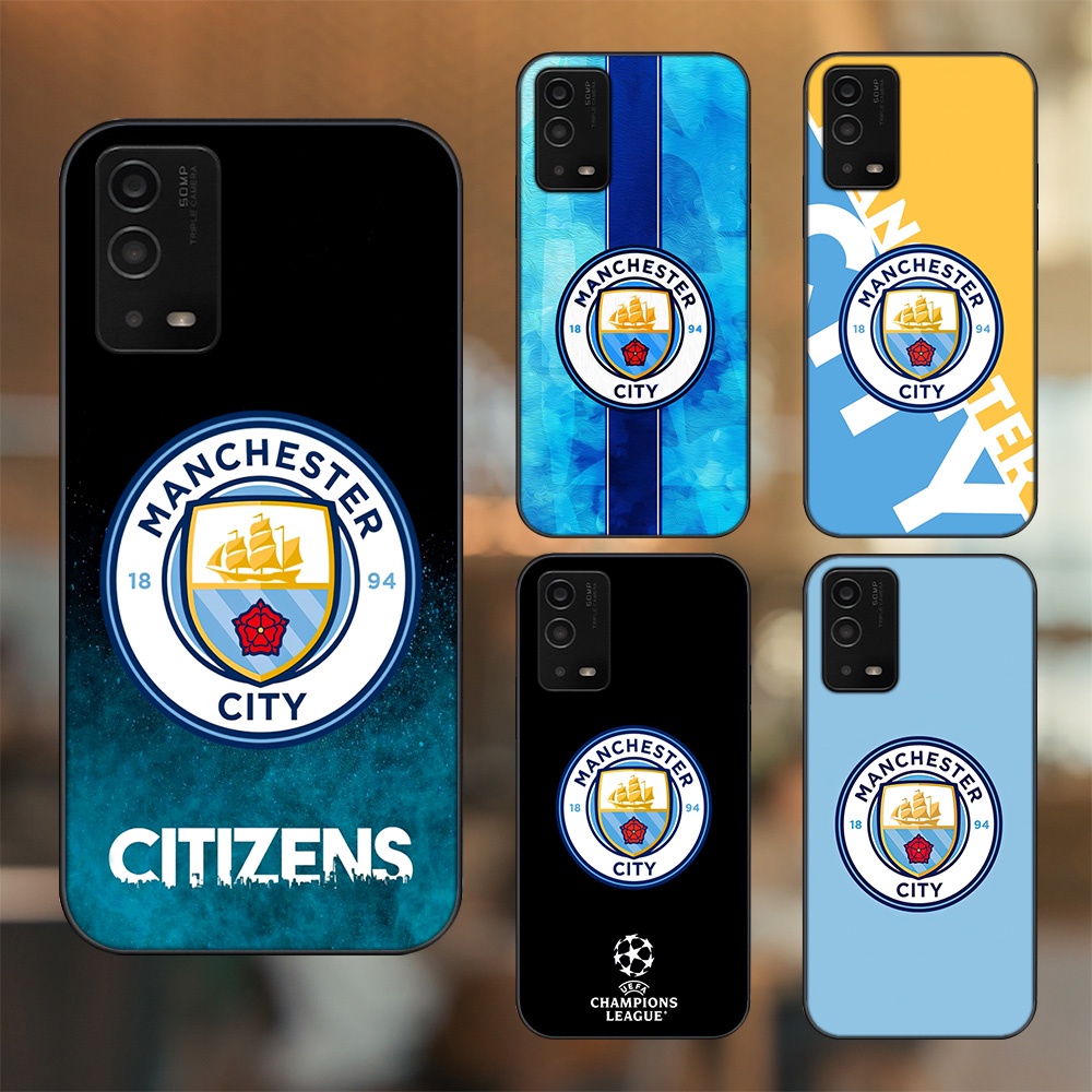 Ốp lưng Oppo A55 4G, A55 5G viền đen in hình Manchester City MC
