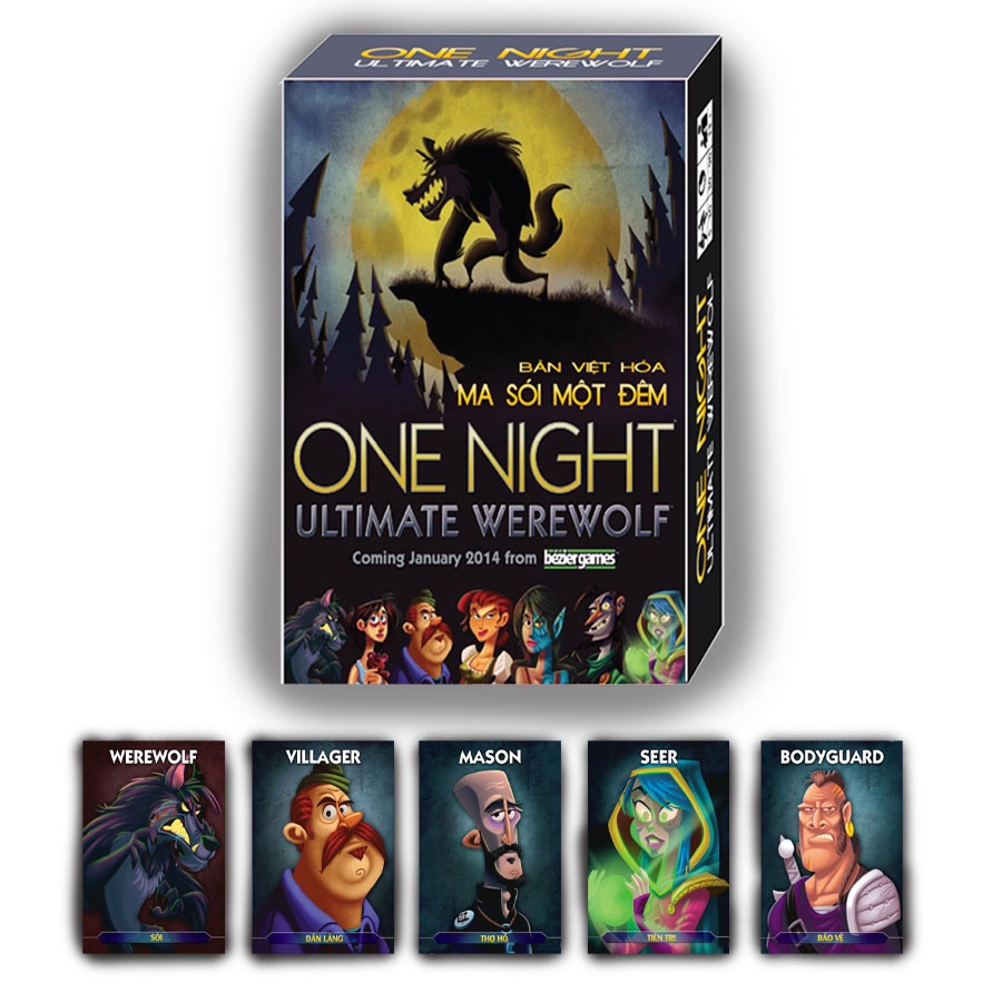 Bài Ma Sói One Night  Việt Hoá - Phiên Bản Đặc Biệt siêu hấp dẫn