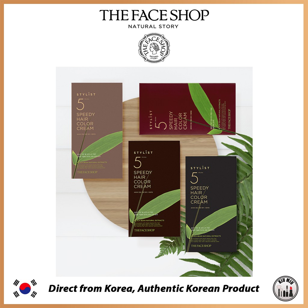 THE FACE SHOP STYLIST 5 SPEEDY HAIR COLOR CREAM *ORIGINAL KOREA*