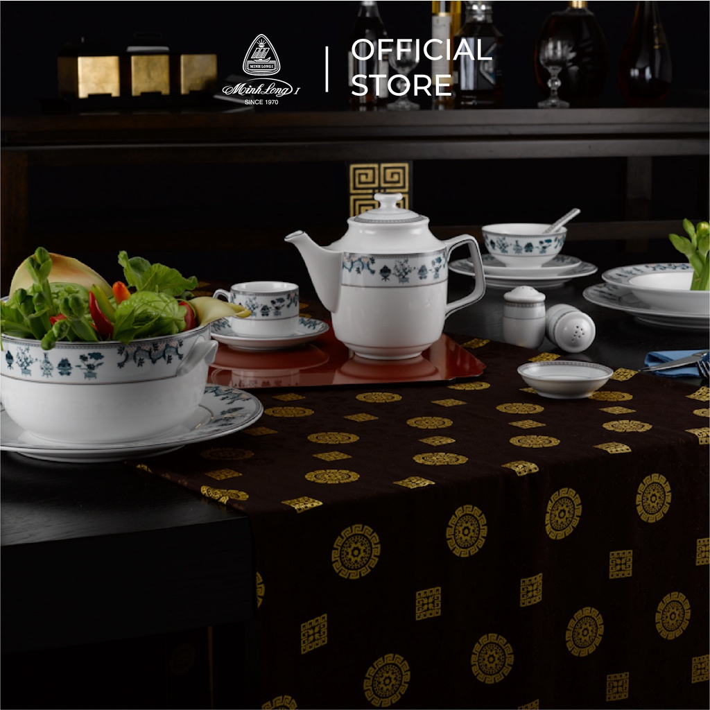 Bộ Chén Dĩa Sứ Minh Long 09 Sản Phẩm - Jasmine - Tứ Quý