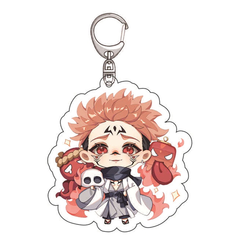 1 móc khóa hai mặt bằng acrylic hình Anime Jujutsu Kaisen Fushiguro Yuji Itadori Gojo Satoru Toge Megumi