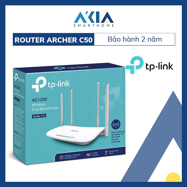 Bộ Phát Wifi Băng Tần Kép AC1200 TP-Link Archer C60 và Archer C50 - Hàng Chính Hãng