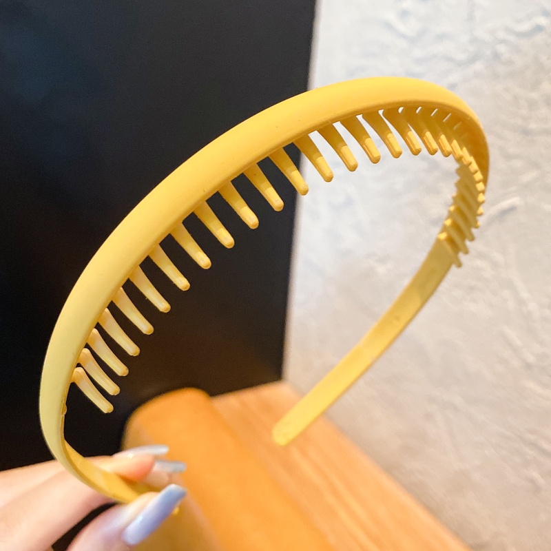 Băng Đô Cài Tóc Chống Trượt Có Răng Thiết Kế Thanh Lịch Phong Cách Hàn Quốc Cho Nữ