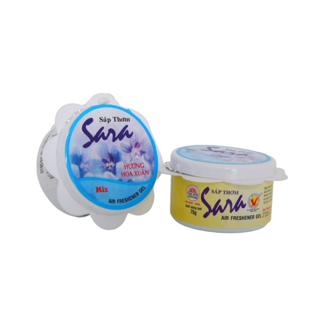 Sáp Thơm Phòng Bông Sara 75g - Sáp Thơm Ô Tô, Tủ Quần Áo, Khử Mùi Làm Thơm Đa Năng (Sáp Bông)