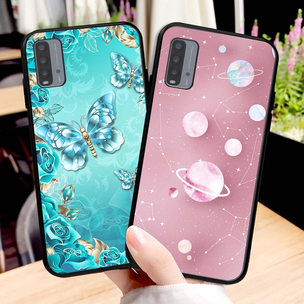 Ốp lưng Xiaomi REDMI 9T in hình hoa xinh xắn, hiện đại , thời trang ,phong cách