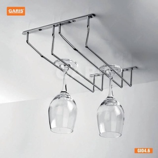 Giá treo ly tủ bếp, kệ treo ly 2 ngăn, 3 ngăn sus304