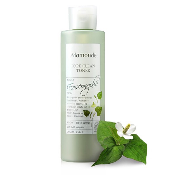 NƯỚC HOA HỒNG MAMONDE PORE CLEAN TONER 200ml Chiết xuất từ rau diếp cá, dành cho da dầu, thu nhỏ lỗ chân lông